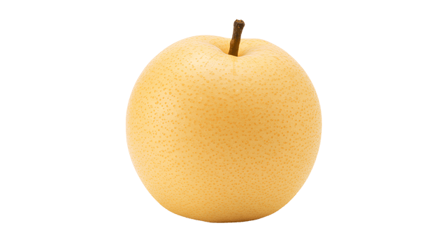 Fresh Asian pear fruit isolated on transparent background for healthy food and fruit designs png