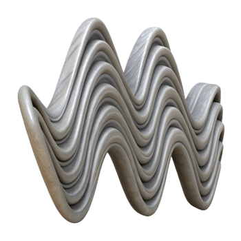 dramatic modern Subtle Grayscale Seismic Wave Pattern Cutout high resolution png
