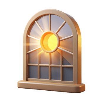 stunning artistic Sunlight Streaming Through Window Cutout original png