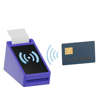 3D Tap to Pay Contactless Payment Icon for Fintech Transactions png