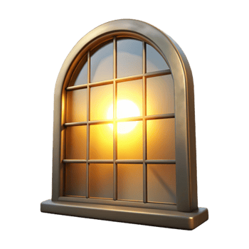 extraordinary creative Sunlight Through Window Pane Isolated premium png