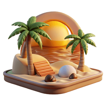 serene traditional Sunset Sanctuary Cutout Golden Hour Light Isolated authentic png
