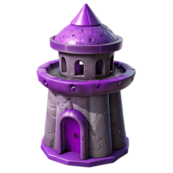 elegant rustic Terraform Tower in Purple Haze Cutout exclusive png