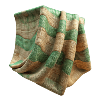 serene abstract Terraverde Tapestry Close Up Cutout on Transparent Background professional png