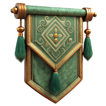 vibrant traditional Terraverde Tapestry Edge Detail Isolated Design Element detailed png