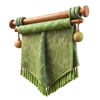 beautiful classic Terraverde Tapestry Fiber Detail Transparent Background high quality png
