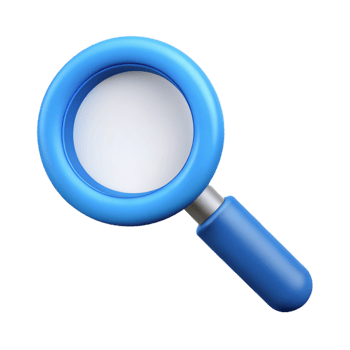 captivating rare Pictogram of a magnifying glass. Clean lines, minimal design, scalable Design. png