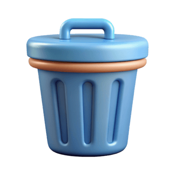 extraordinary sought-after Pictogram of a trash can. Crisp edges, flat color, single-weight stroke Scalable Design. png