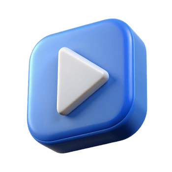 dreamy elegant Pictogram of a play button. Geometric, clean lines, scalable Design. expertly shot png