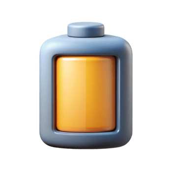 distinguished elegant Pictogram of a battery icon. Flat color, crisp edges, single-weight stroke Scalable Design. ultra HD png