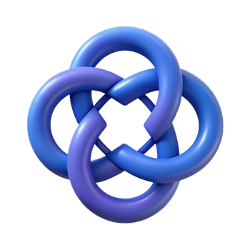serene renaissance Symmetrical logo with interconnected circles. Minimal, flat color, scalable design Scalable Design. 8K png