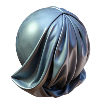 serene abstract Translucent Fabric Draped Over Metal Sphere Cutout high resolution png
