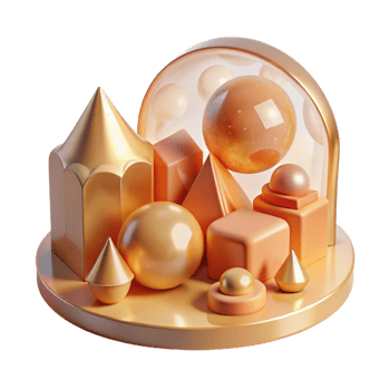 vibrant classic Transparent Shapes Isolated Dreamlike Soft Edges detailed png