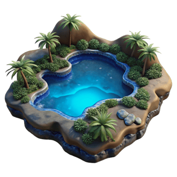 stunning creative Tropical Bioluminescent Bay Cutout Dark Blue Waters genuine png