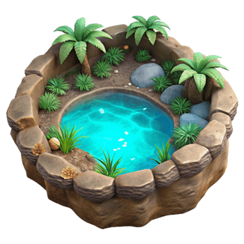 elegant classic Tropical Lagoon Glowing Plankton Cutout Underwater View exclusive png