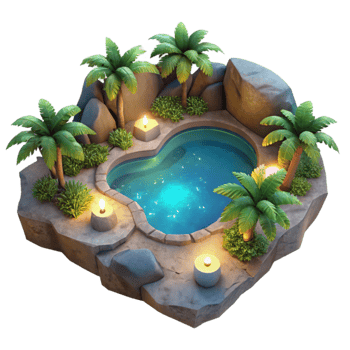 extraordinary abstract Tropical Lagoon Night Glow Cutout Aerial Perspective exclusive png