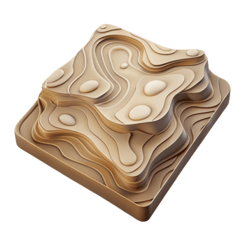 wonderful abstract Vintage Topographic Map Design Transparent Background high quality png