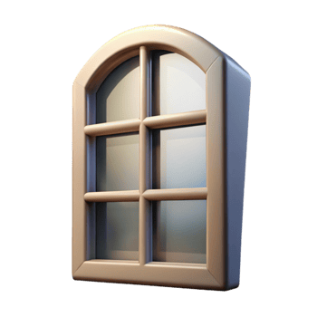 vibrant creative Window Frame Casting Shadows Transparent high quality png