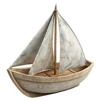 vibrant classic Windswept Sailboat Cutout with Transparent Background and Soft Lighting high quality png
