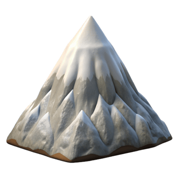 impressive rustic Zephyr Zone Summit Cutout Isolated Element Snowy Peak original png