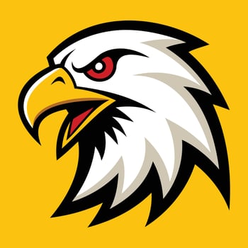 Modern Eagle Head Sports Logo vector