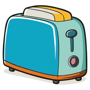Electric Toaster Appliance Graphic Artwork vector