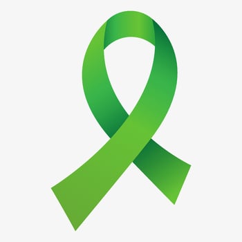 Green ribbon awareness Mental health, Adrenal Cancer, Bipolar Disorder, Eye Cancer, Glaucoma, Infantile Scoliosis vector