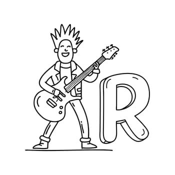 An Illustration of letter R stand for Rocker vector