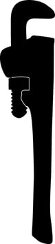Set of silhouette icons of tools. vector