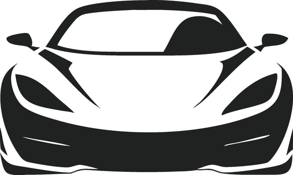 Stylish Car Front View Illustration Modern Automotive Design vector