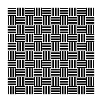 Black and White Geometric Optical Illusion Seamless Pattern vector