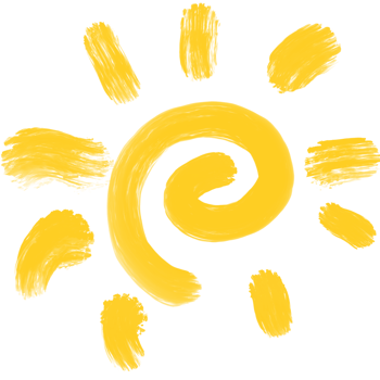 hand drawn sun png