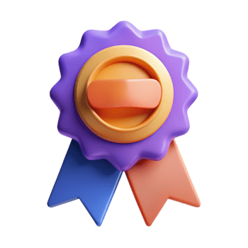 coveted classic Ribbon badge with text, minimal, flat color, scalable Design. original png
