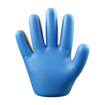 striking remarkable Minimal outline of a hand. Crisp edges, flat color Scalable Design. png