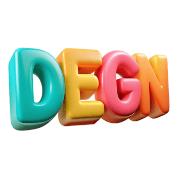 dynamic mesmerizing Clean lines forming the word DESIGN. Scalable, flat color design Scalable Design. refined png