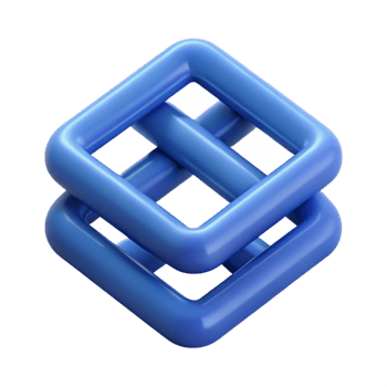 radiant dreamy creative Interlocking squares, clean lines, flat color, minimal design Scalable Design. premium png