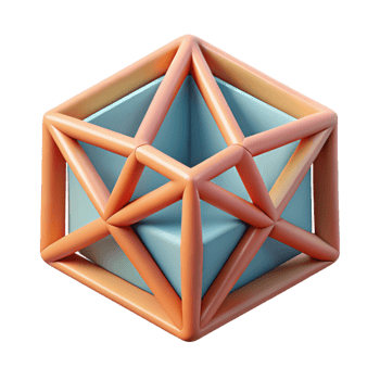 dazzling quintessential Abstract geometric shape with intersecting lines. Clean lines, flat color, minimal design Scalable Design. png