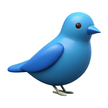 playful magnificent Stylized bird silhouette with crisp edges. Flat color, minimal, scalable Design. sharp png