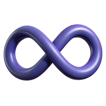 enchanting rare Infinity symbol with a single-weight stroke. Flat color, symmetrical, scalable Design. png