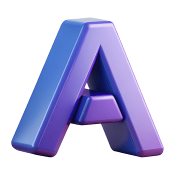 beautiful rustic Letter A composed of geometric shapes. Crisp edges, flat color, scalable Design. ultra HD png