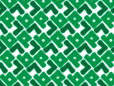 Abstract green background with geometric corner patterns and a central empty space, ideal for text or design overlays vector