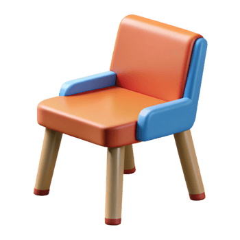 stunning distinctive Clean lines depict a simplified, scalable chair. Flat color, crisp edges Scalable Design. png