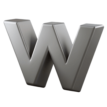 majestic ethereal art deco Minimal, geometric W with crisp edges and flat gray color. scalable Design. genuine png
