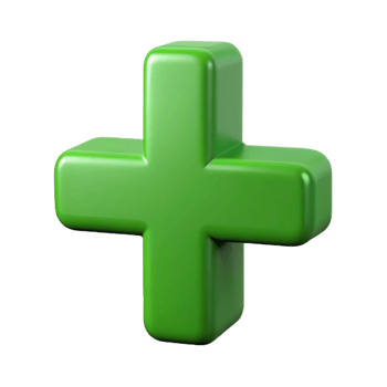 distinguished classic Crisp edges, minimal PLUS symbol with clean lines. Flat green. scalable Design. gallery standard png