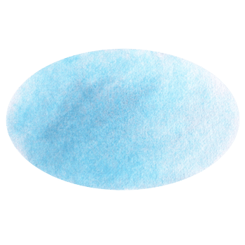 Blue oval spot background. Hand-painted watercolor geometric stain ideal as a decorative mirror, water element, or abstract background, tempate, text frame in banner, card, postcard, sign png