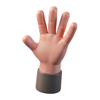 dreamy majestic A single, withered hand reaching out, with Transparent Background professional png