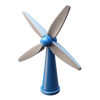 pristine nostalgic impressionist Wind turbine blade, composite material, renewable energy with Transparent Background genuine png