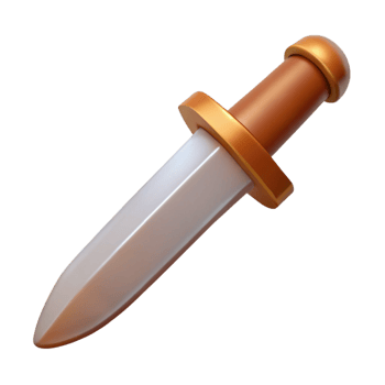 immaculate celebrated Professional render of a single Roman gladius, isolated cutout, hyper-specific, photorealistic with Transparent Background png