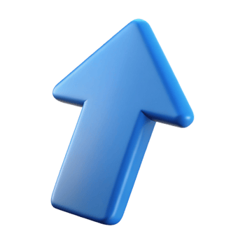 peaceful glorious A single, floating arrow pointing upwards with Transparent Background exclusive png
