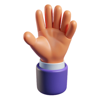 beautiful abstract Hyper-specific professional render of an isolated cutout, concept art style, single stylized human hand reaching out with Transparent Background studio quality png